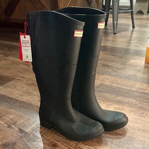 Hunter Women's Black Rain Boots
